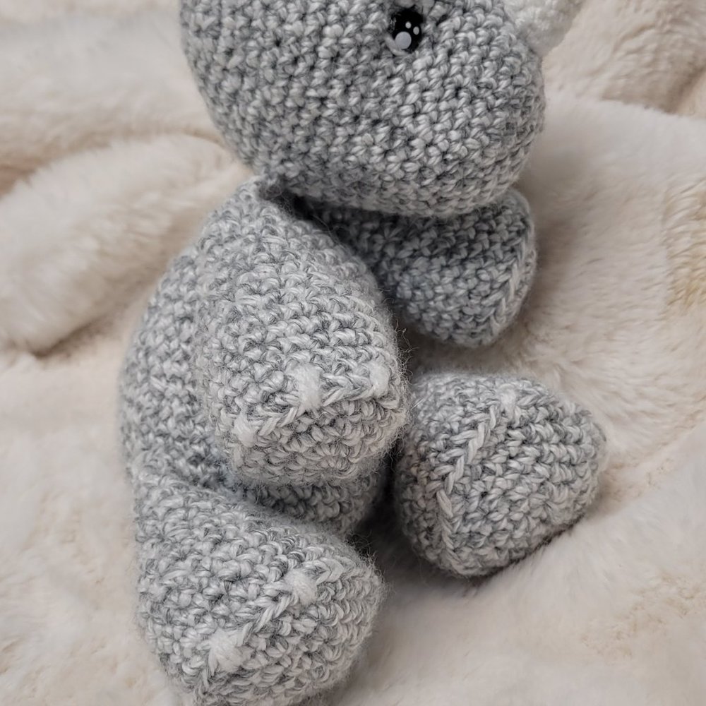 Crochet Keepsake Rhinoceros - Picture 3 of 3